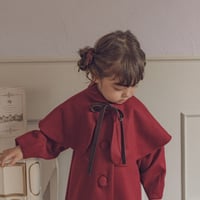 Doll cape coat / Bordeaux