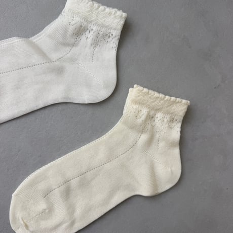 condor / Ceremony ankle socks with openwork details 2777-4