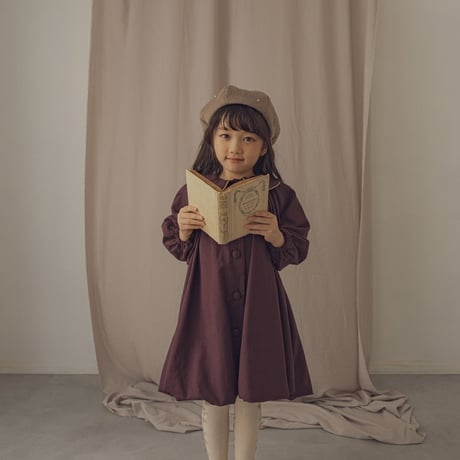 Classic beret - Milk tea with Pearl
