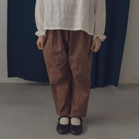 Sarrouel pants / Chocolate flower