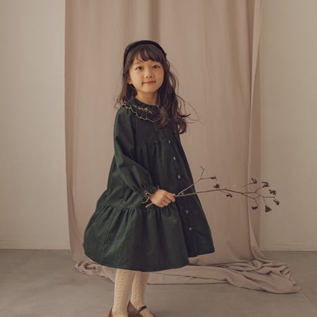 Marie dress / Forest green