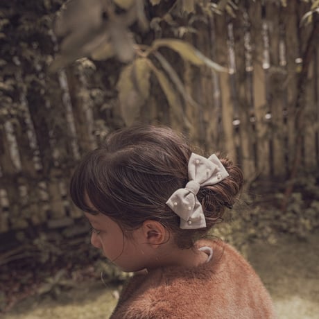 Hair ribbon pin-pearl / Antique beige