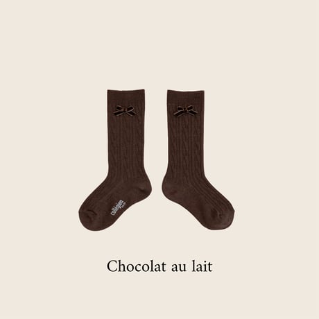Collegien / Marie Alix - Cable-knit Wool Knee-high socks 5568