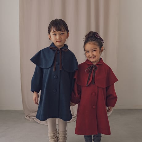 Doll cape coat / Navy