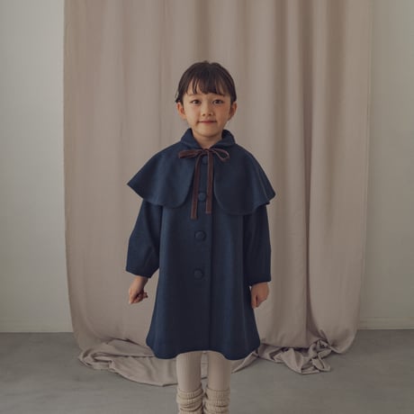 Doll cape coat / Navy
