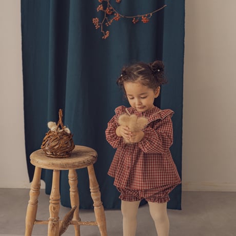 Peter blouse / Berry check