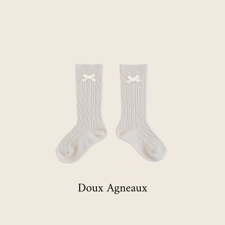 Collegien / Marie Alix - Cable-knit Wool Knee-high socks 5568