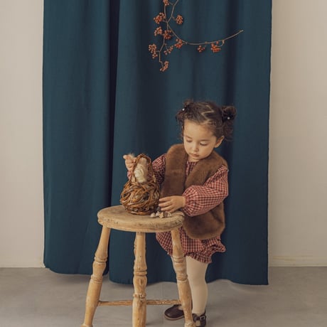Baby fur vest / Chocolate