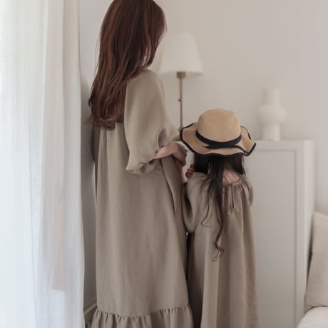 kids Summer dress / Sand brown