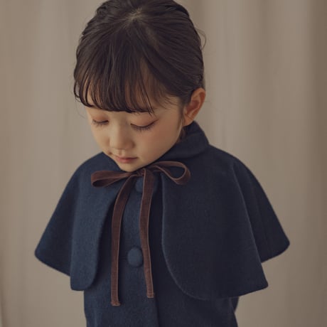 Doll cape coat / Navy