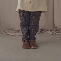 Tapered pants / Merry flower-black