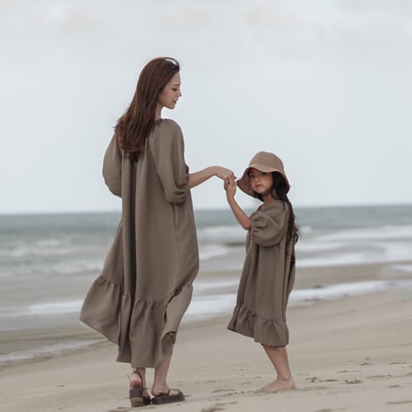 ladies Summer dress / Sand brown