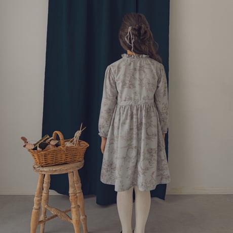 Country dress / Toile de jouy-blue