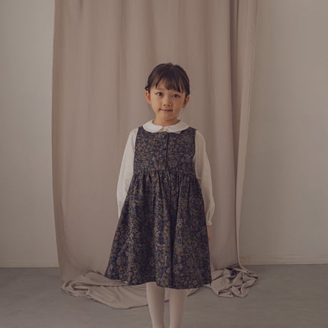 Financier dress / Merry flower - Black