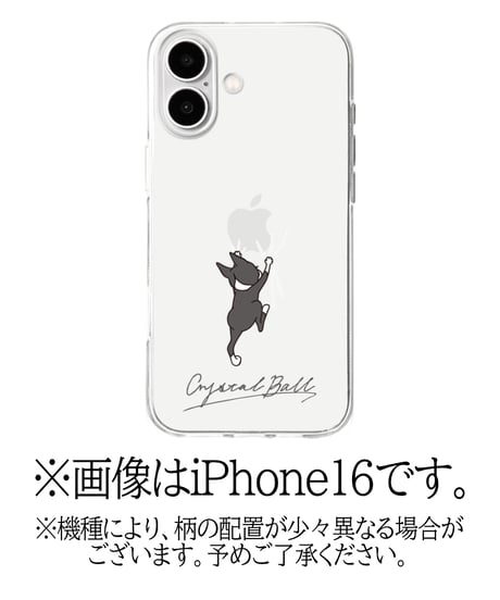 iPhoneソフトクリアケース/ひっつきHippie