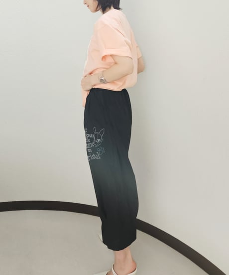 Hippie＆肉球 Embroidered Balloon Pants