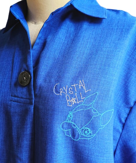 Embroidered Shirt One-piece
