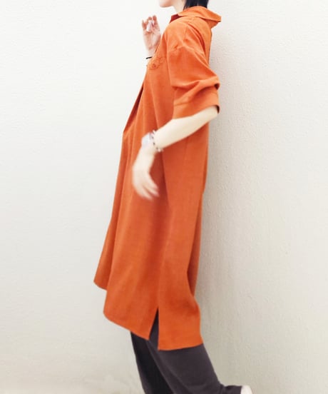 Embroidered Shirt One-piece