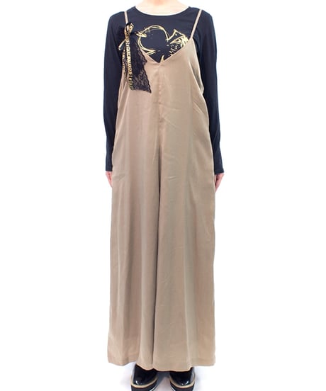 【限定再入荷】サテンキャミワンピ