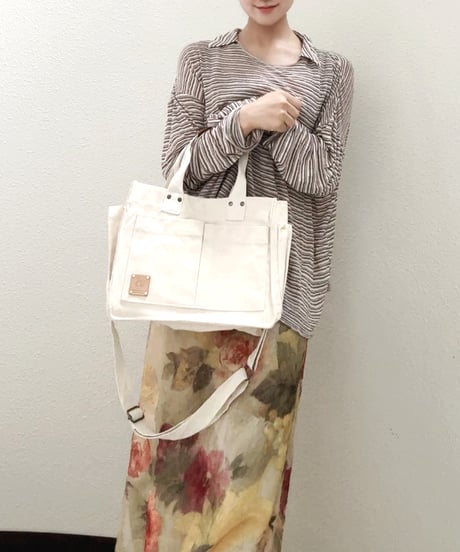 【予約販売】ツインポケットキャンバスバッグ