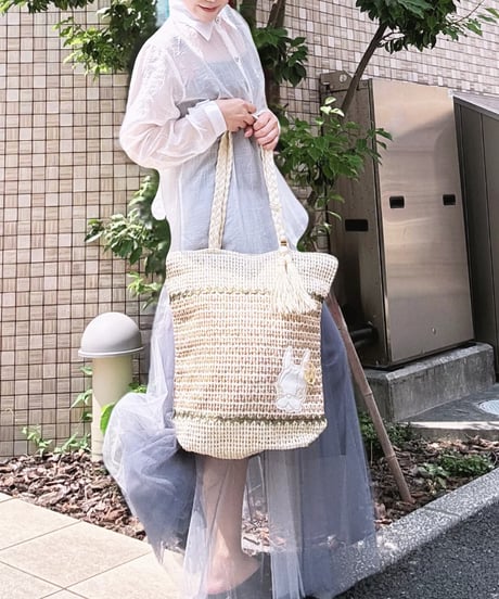 ヒッピーラフィアトート