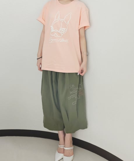 Hippie＆肉球 Embroidered Balloon Pants