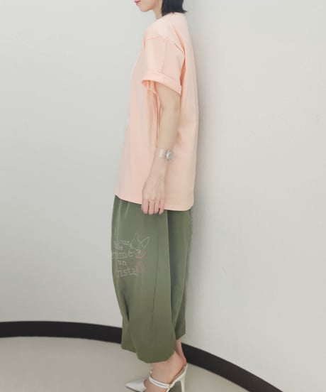 Hippie＆肉球 Embroidered Balloon Pants