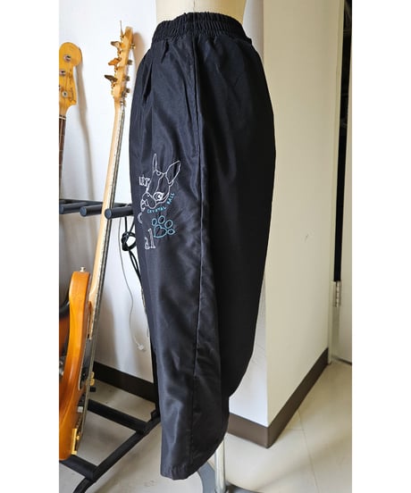 Hippie＆肉球 Embroidered Balloon Pants