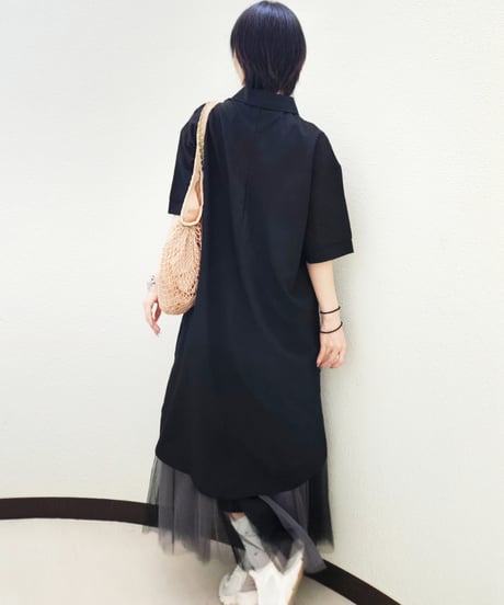 Embroidered Shirt One-piece
