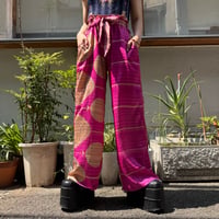 ethnic asymmetry pattern pants