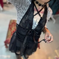 sheer slip mini dress