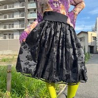 flocky flower skirt