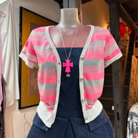 sheer border cardigan
