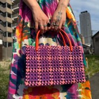 original plaid basket bag