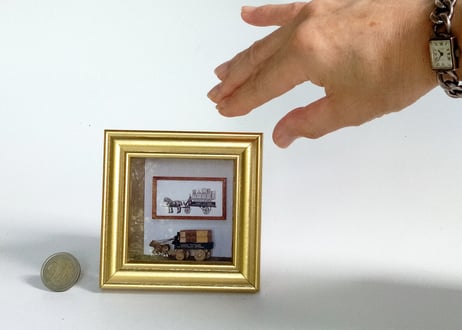 ガレット製作　Mini du L'Oro　シリーズ　ペーパー　ミニチュア   ディヴァリー・ワゴン