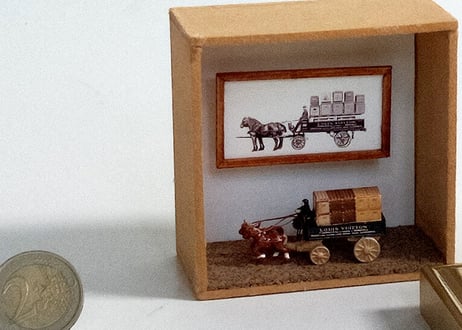 ガレット製作　Mini du L'Oro　シリーズ　ペーパー　ミニチュア   ディヴァリー・ワゴン