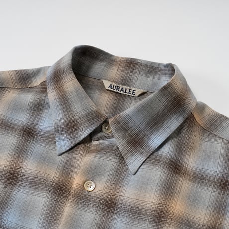 AURALEE (オーラリー) / Super Light Wool Check Shirt