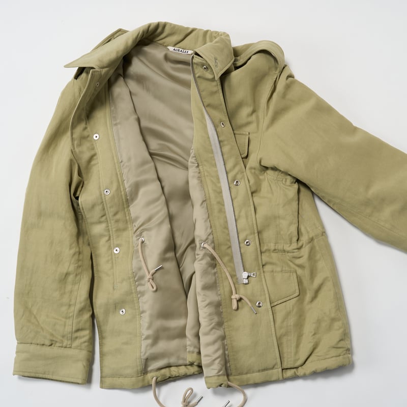 AURALEE (オーラリー) / Brushed Silk Linen Satin Padd