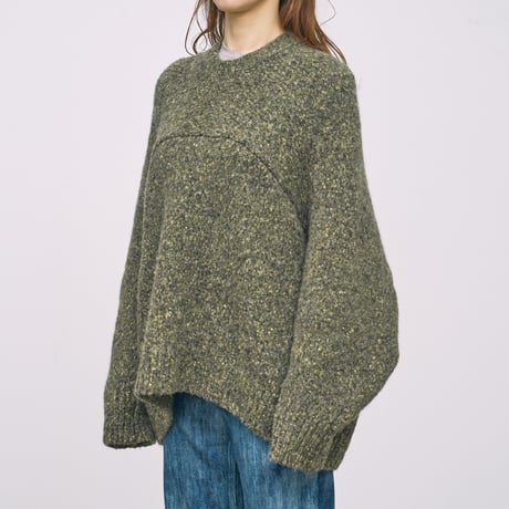 Christian Wijnants (クリスチャン・ワイナンツ) / Chunky Winter Sweater In Hairy Melange Yarn