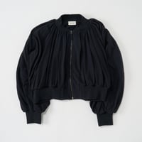 HAKUJI (ハクジ) / Crepe jersey bomber jacket