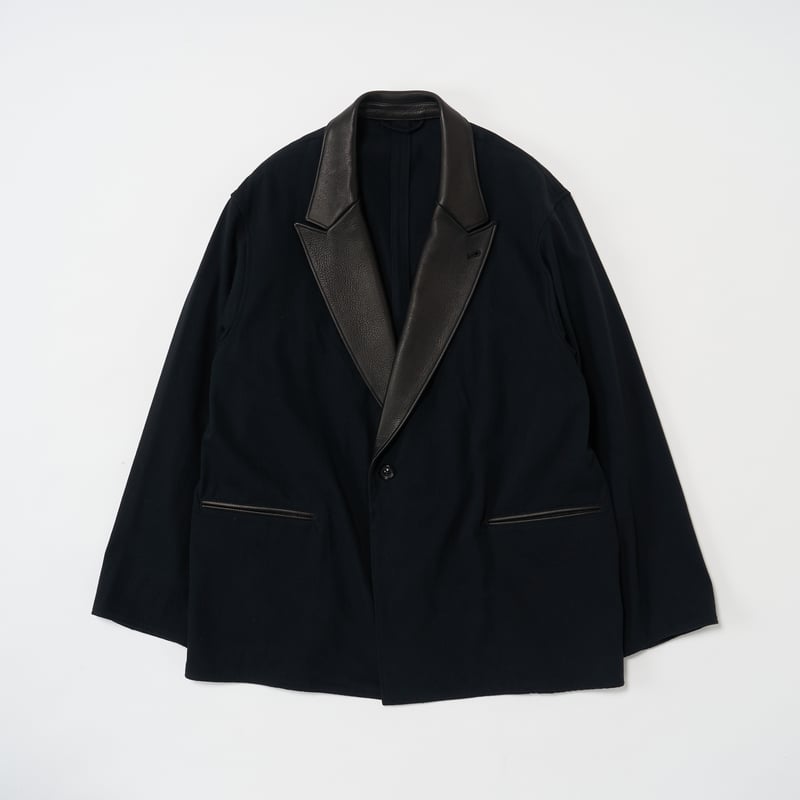 【新品】25SS BLURHMS ブラームス ジャケット インディゴ サイズ2 blurhms (ブラームス) / Denim-Leather Jacket | HIBIYA