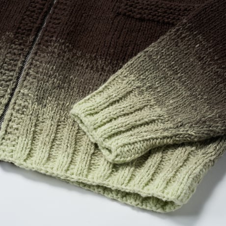 AURALEE (オーラリー) / Wool Low-Gauge Knit Zip Cowichan