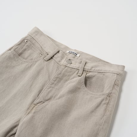 AURALEE (オーラリー) / Faded Hard Twist Brown Denim 5P Pants