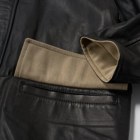 AURALEE (オーラリー) / Reversible Wool Twisted Twill / Sheep Leather Half Coat