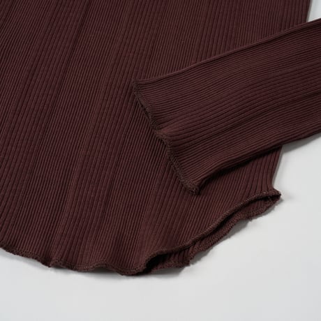 HAKUJI (ハクジ) / Random rib open back LS PO