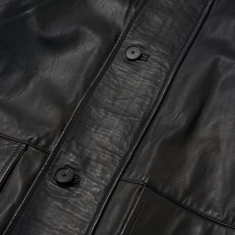 AURALEE (オーラリー) / Reversible Wool Twisted Twill / Sheep Leather Half Coat