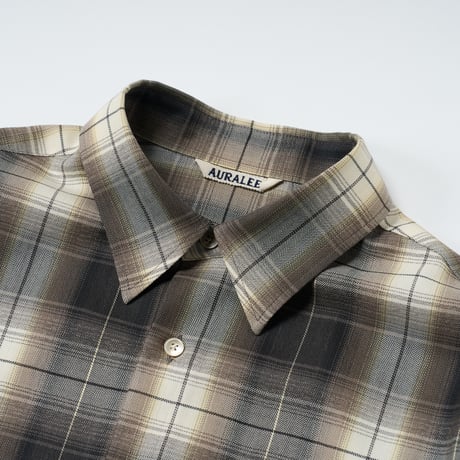 AURALEE (オーラリー) / Super Light Wool Check Shirt
