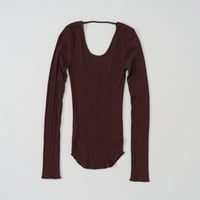 HAKUJI (ハクジ) / Random rib open back LS PO