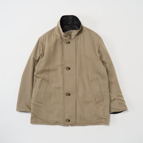 AURALEE (オーラリー) / Reversible Wool Twisted Twill / Sheep Leather Half Coat