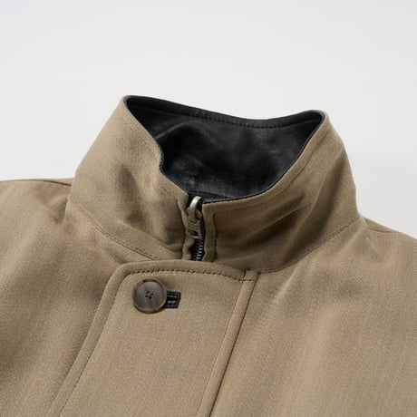 AURALEE (オーラリー) / Reversible Wool Twisted Twill / Sheep Leather Half Coat